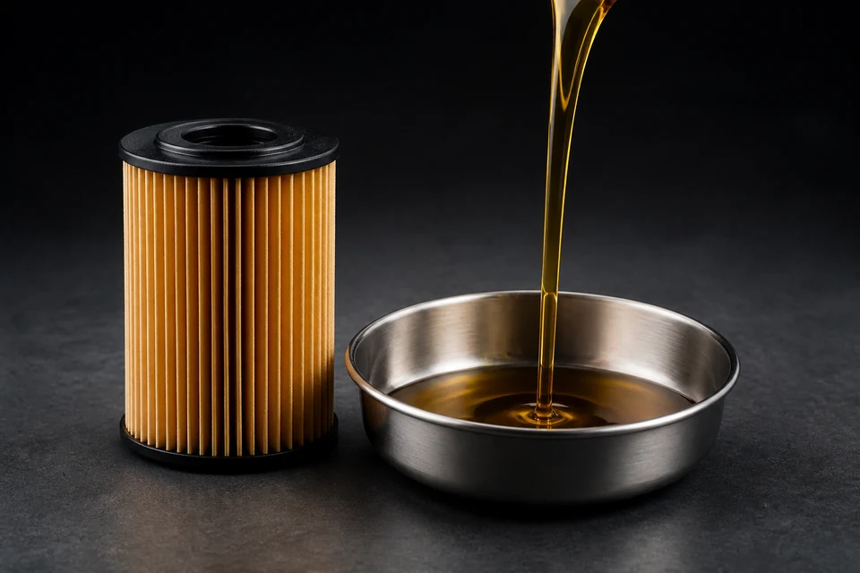 Engine oil and filter service